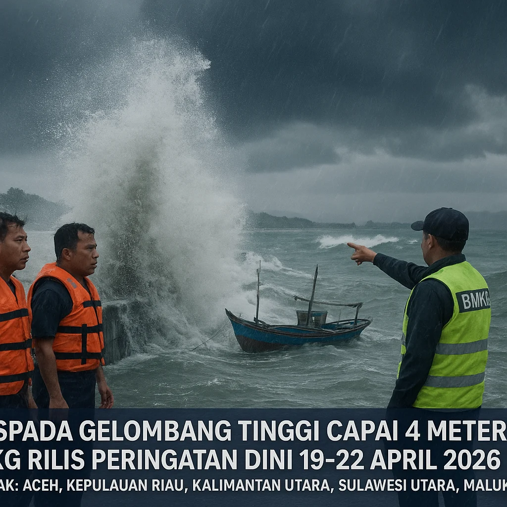 Waspada! BMKG Hari Ini Rilis Peringatan Gelombang Tinggi hingga Kabut Asap Ekstrem di Kalimantan