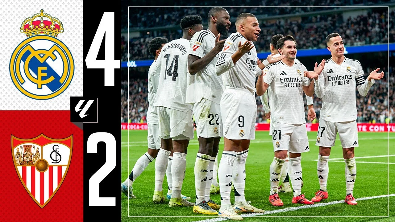 Dominasi Tanpa Celah: Real Madrid Hancurkan Sevilla 4-1 dan Tuntut Mundurnya Javier Tebas!