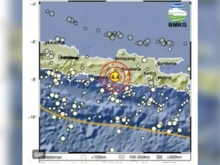 Gempa Magnitudo 5,4 Guncang Perairan Gunungkidul, Getaran Terasa Hingga Jawa Tengah dan Jawa Timur