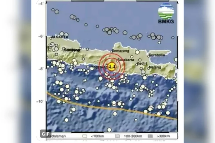 Gempa Magnitudo 5,4 Guncang Perairan Gunungkidul, Getaran Terasa Hingga Jawa Tengah dan Jawa Timur
