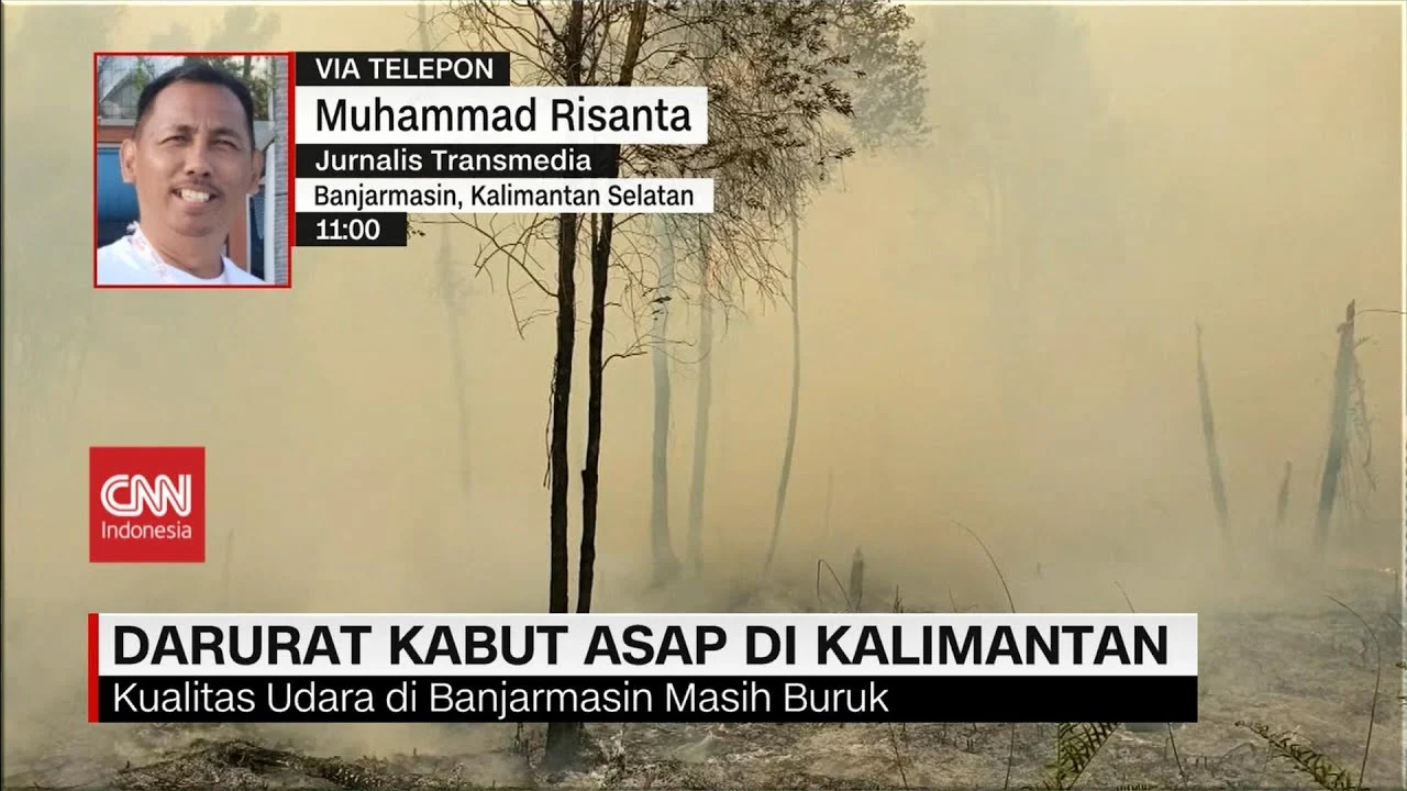 Indonesia Terbelah: Kabut Asap Melanda Wilayah Pesisir dan Kalimantan, Sementara Kendari Hirup Udara Paling Bersih