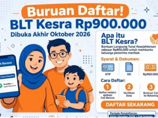 Kabar Gembira! Pendaftaran BLT Kesra Rp900 Ribu Dibuka Akhir Oktober, Simak Cara Daftarnya