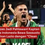 Momen Comeback Jay Idzes di Tengah Badai Kekalahan Telak Sassuolo dari Lazio