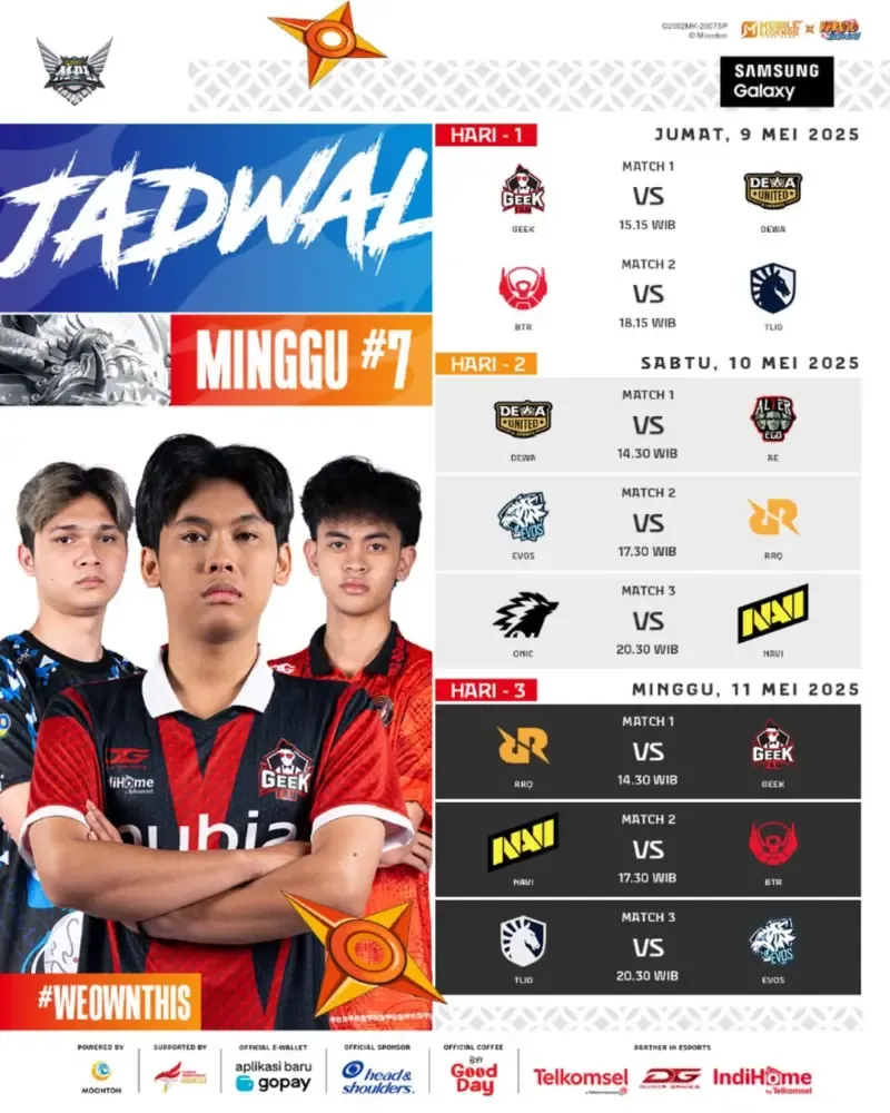 Perebutan Tiket Playoff Memanas: Jadwal MPL ID S18 Week 8 Siapkan Duel Hidup Mati!