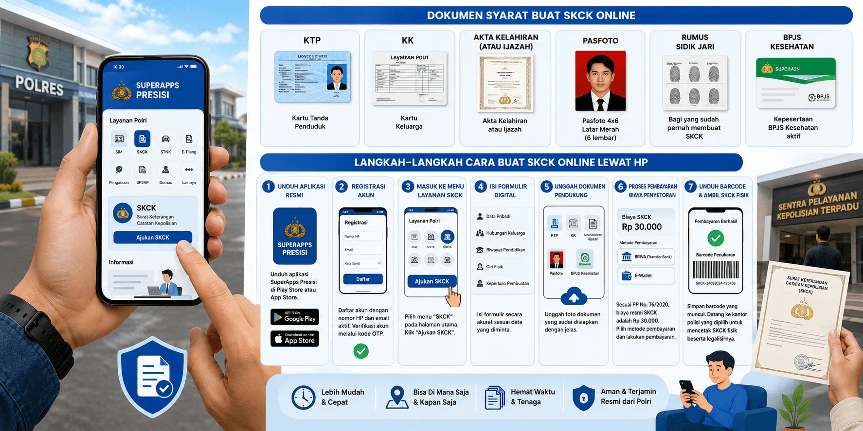 Praktis dan Cepat! Begini Cara Urus SKCK Online Lewat HP Tanpa Perlu Antre Panjang