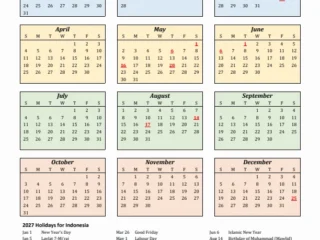 Rencana Liburan dan Nostalgia: Mengintip Kalender 2027 Lengkap dengan Tanggal Merah serta Kejutan Film Oki dan Nirmala