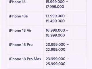 Resmi Meluncur! Intip Daftar Harga iPhone 18 Pro Max dan Spesifikasi Dewa di Indonesia