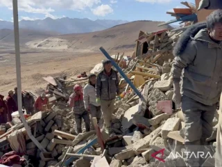 Tragedi Beruntun di Tibet: Gempa Susulan M 4,5 Hantam Wilayah yang Masih Berduka Pasca Gempa M 7