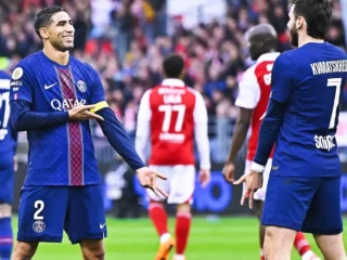 Achraf Hakimi Menggila! Hat-trick dan Dua Assist Bawa PSG Hancurkan Le Havre di Stade Oceane
